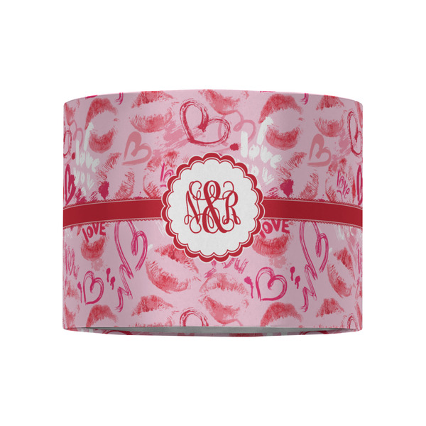 Lips n Hearts 8" Drum Lampshade - FRONT (Fabric)