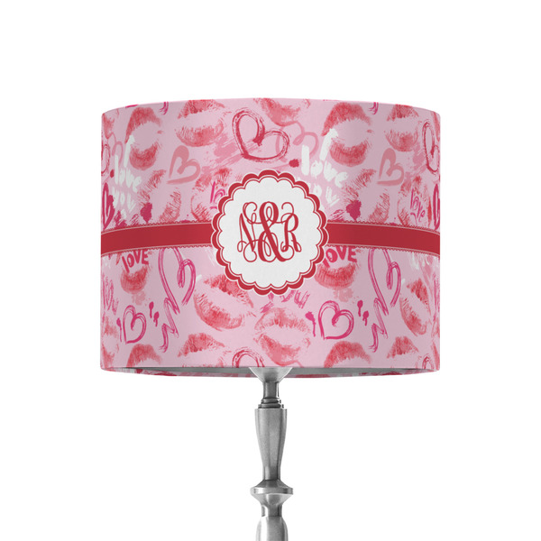 Custom Lips n Hearts 8" Drum Lamp Shade - Fabric (Personalized)