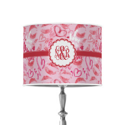 Lips n Hearts 8" Drum Lamp Shade - Poly-film (Personalized)