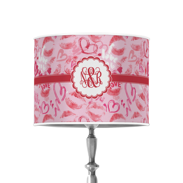 Lips n Hearts 8" Drum Lampshade - ON STAND (Poly Film)