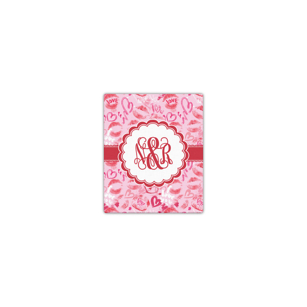 Custom Lips n Hearts Canvas Print - 8x10 (Personalized)