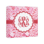 Lips n Hearts Canvas Print - 8x8 (Personalized)