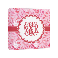 Lips n Hearts Canvas Print - 8x8 (Personalized)