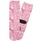 Lips n Hearts Adult Crew Socks - Single Pair - Front and Back