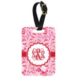 Lips n Hearts Metal Luggage Tag w/ Couple's Names