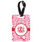 Lips n Hearts Metal Luggage Tag w/ Couple's Names