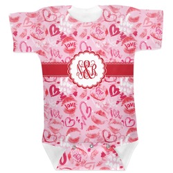 Lips n Hearts Baby Bodysuit (Personalized)