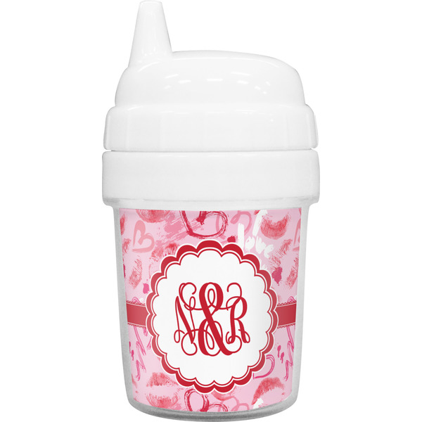 Custom Lips n Hearts Baby Sippy Cup (Personalized)