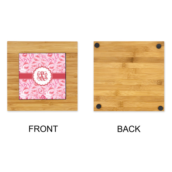 Lips n Hearts Bamboo Trivet with 6" Tile - APPROVAL