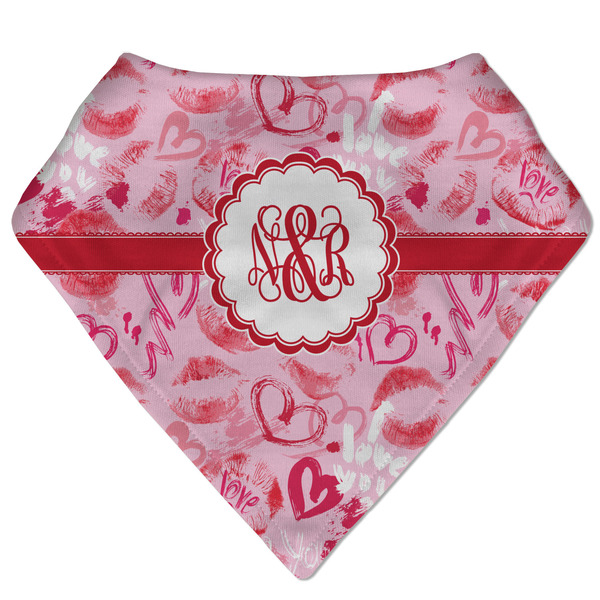 Custom Lips n Hearts Bandana Bib (Personalized)
