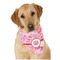 Lips n Hearts Dog Bandana Scarf w/ Couple's Names