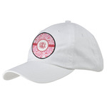 Lips n Hearts Baseball Cap - White (Personalized)