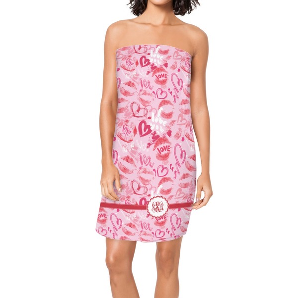 Custom Lips n Hearts Spa / Bath Wrap (Personalized)