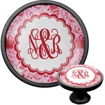 Lips n Hearts Cabinet Knob (Black) (Personalized)