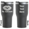 Lips n Hearts Black RTIC Tumbler - Front and Back