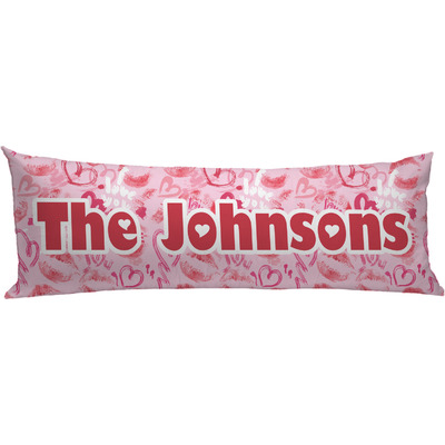 Lips n Hearts Body Pillow Case (Personalized)
