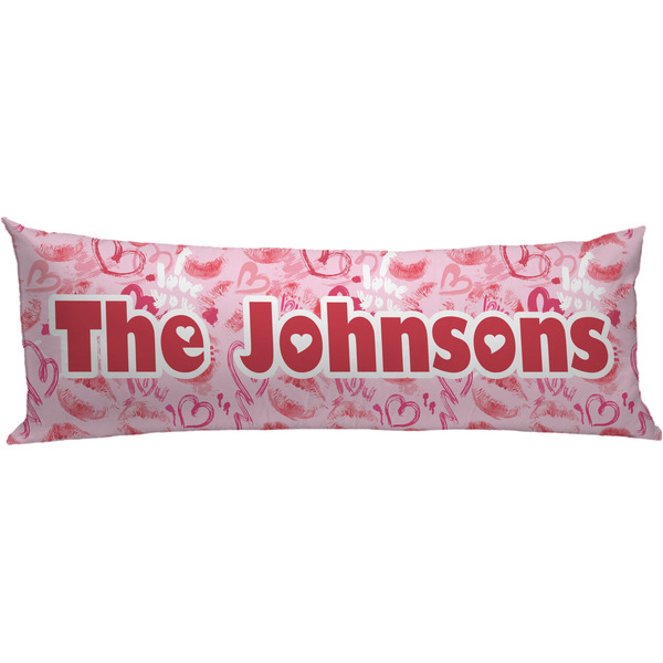 Custom Lips n Hearts Body Pillow Case (Personalized)