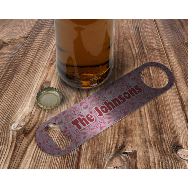 Lips n Hearts Bottle Opener - In Use