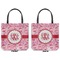 Lips n Hearts Canvas Tote - Front and Back