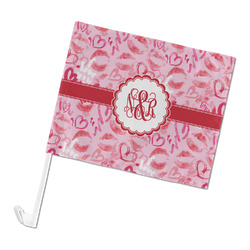 Lips n Hearts Car Flag - Large (Personalized)