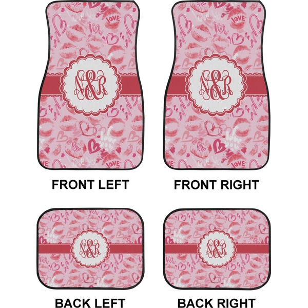 Lips n Hearts Car Floor Mats Set (2F + 2B)
