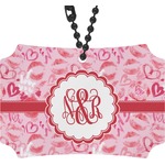 Lips n Hearts Rear View Mirror Ornament (Personalized)