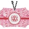 Lips n Hearts Rear View Mirror Ornament (Personalized)
