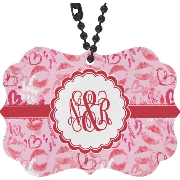 Custom Lips n Hearts Rear View Mirror Decor (Personalized)