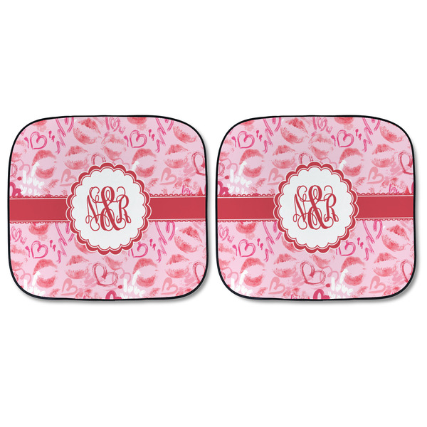 Lips n Hearts Car Sun Shades - FRONT
