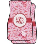 Lips n Hearts Car Floor Mats (Front Seat) (Personalized)