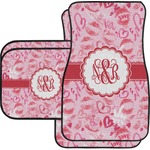 Lips n Hearts Car Floor Mats Set - 2 Front & 2 Back (Personalized)