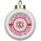 Lips n Hearts Ceramic Ball Ornament (Personalized)