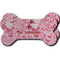 Lips n Hearts Ceramic Dog Ornament - Front & Back w/ Couple's Names