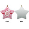 Lips n Hearts Ceramic Flat Ornament - Star Front & Back (APPROVAL)