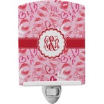 Lips n Hearts Ceramic Night Light (Personalized)