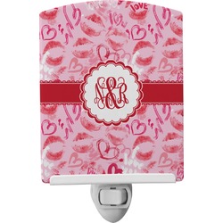Lips n Hearts Ceramic Night Light (Personalized)