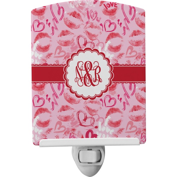 Custom Lips n Hearts Ceramic Night Light (Personalized)