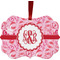 Lips n Hearts Christmas Ornament (Front View)