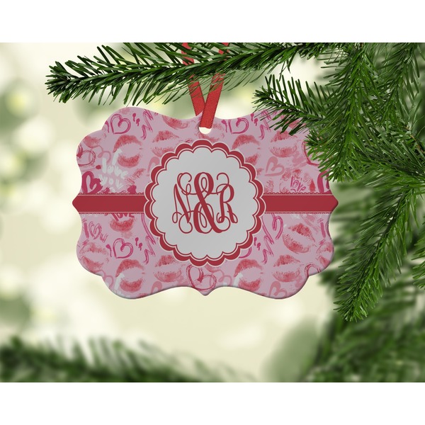 Lips n Hearts Christmas Ornament (On Tree)