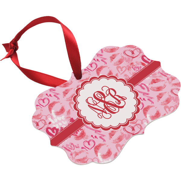 Lips n Hearts Christmas Ornament