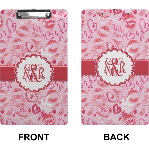 Lips n Hearts Clipboard (Legal) (Front + Back)