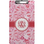 Lips n Hearts Clipboard (Legal Size) (Personalized)