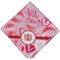 Lips n Hearts Cloth Dinner Napkin - Single w/ Couple's Names