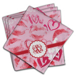 Lips n Hearts Cloth Napkins (Set of 4) (Personalized)