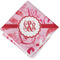 Lips n Hearts Cloth Napkins - Personalized Lunch (Folded Four Corners)
