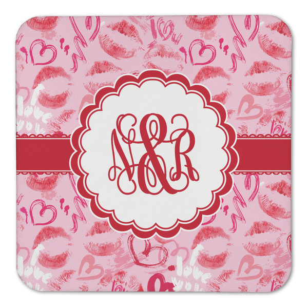 Lips n Hearts Coaster Set - FRONT (one)