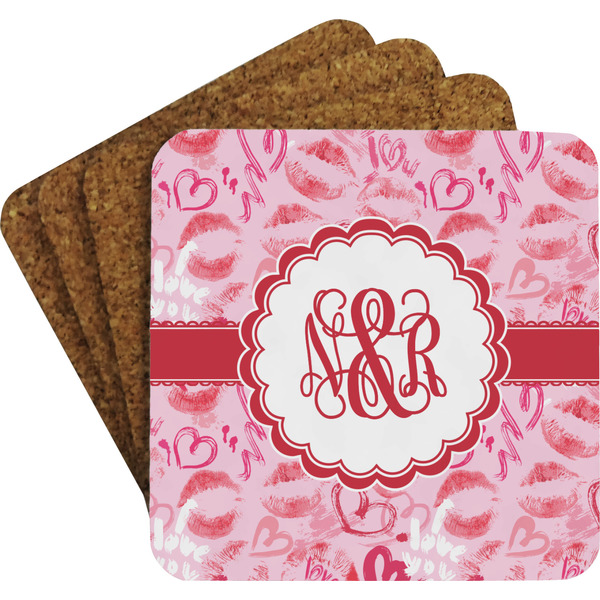 Lips n Hearts Coaster Set (Personalized)