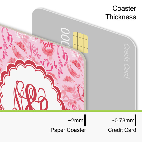 Lips n Hearts Coaster Thickness