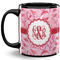 Lips n Hearts Coffee Mug - 11 oz - Full- Black