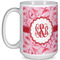Lips n Hearts Coffee Mug - 15 oz - White Full
